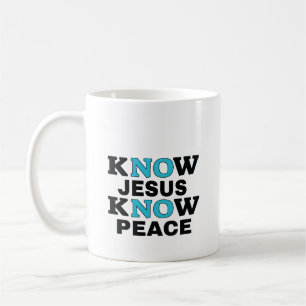 Caneca De Café Café Mug: Conheça Jesus Saber Paz