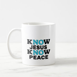 Caneca De Café Café Mug: Conheça Jesus Saber Paz