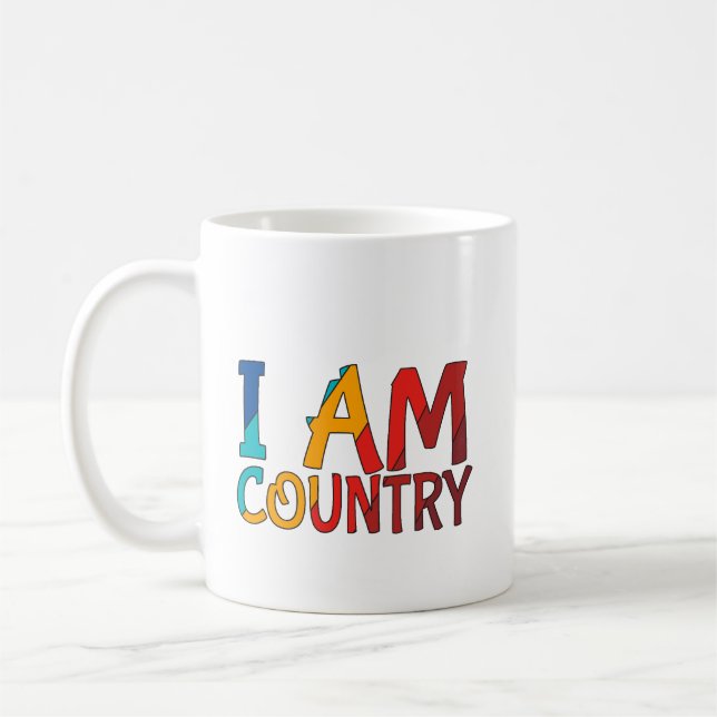 Caneca De Café Café Mug Eu sou Design (Esquerda)
