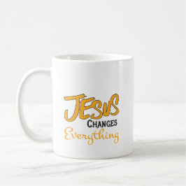 Caneca De Café Café Mug "Jesus Muda Tudo"