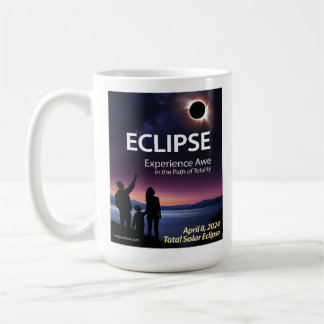 Caneca De Café Café Mug para 8 de abril de 2024 Solar Eclipse