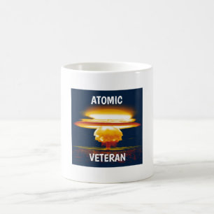 Caneca De Café Café Mug para Veterano Atômica com Nuvem de Cogu