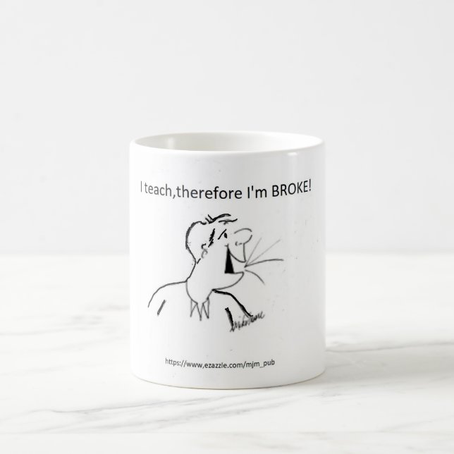 Caneca De Café Café Mug que eu ensino (Centro)