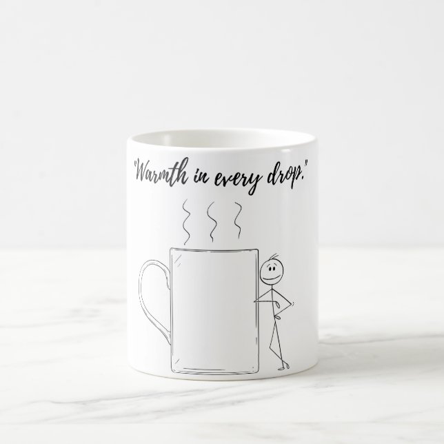 Caneca De Café Café Mug: Sua Dose Diária de Alegria" (Centro)