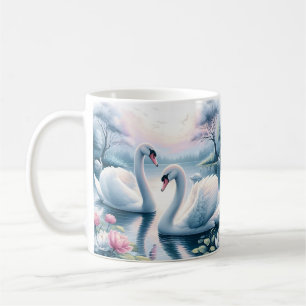 Caneca De Café Café Mug - Swaps em um Tranquil Lily Pond