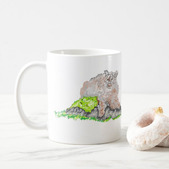 Caneca De Café Café Mug: tendo sede (Com Donut)