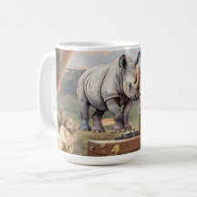 Café Mug Vintage Safari Cerâmico