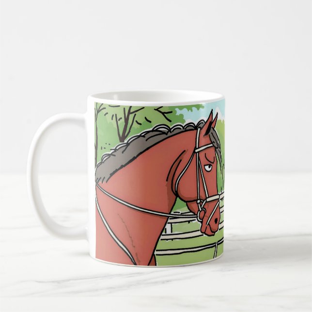 Caneca De Café Café Mugs 4 Cavalos Amantes! (Esquerda)