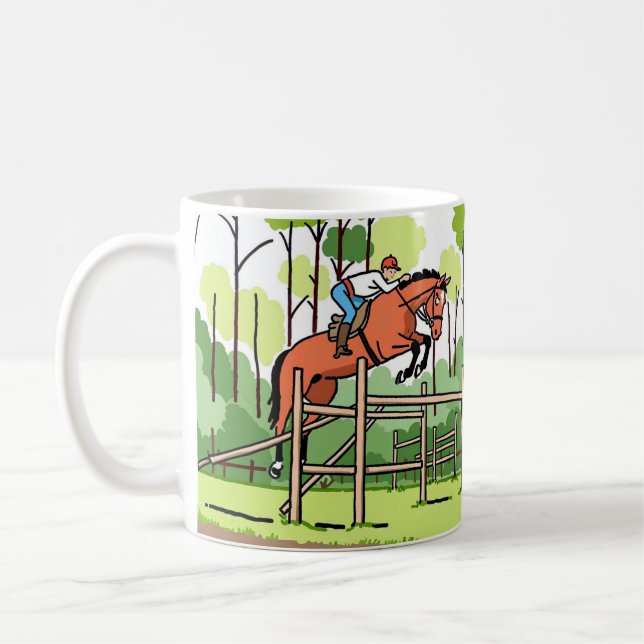 Caneca De Café Café Mugs 4 Cavalos Amantes! (Esquerda)