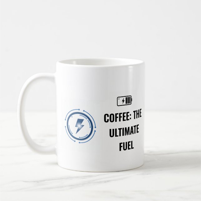 CANECA DE CAFÉ CAFÉ: O COMBUSTÍVEL ULTIMATE (Esquerda)