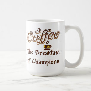 Caneca De Café Café o pequeno almoço dos campeões