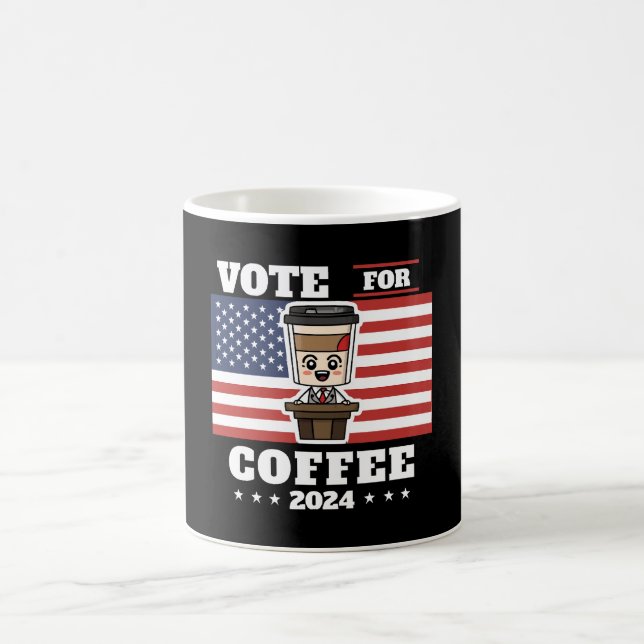 Caneca De Café Café para presidente, vote no café (Centro)