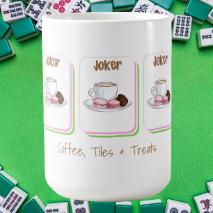 Caneca De Café Café, Peças & Doçuras Mahjong / Cute Mahj Café