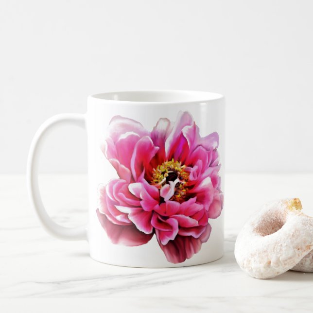 Caneca De Café Café - Peões Rosa (Com Donut)