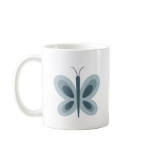 Café Personalizado Borboleta Verde Macia Fofa Eu A