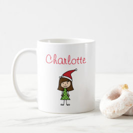 Caneca De Café café personalizado para crianças de natal