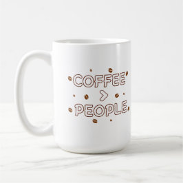 Caneca De Café Café > Pessoas – Citação Divertida de Amante de Ca