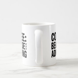 Caneca De Café Café Por Adultar Mug - Café Engraçado