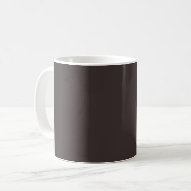 Caneca De Café Café preto (cor sólida) (Frente Esquerda)