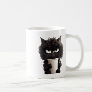 Caneca De Café Café Preto Engraçado Engraçado Café Preto Irritado