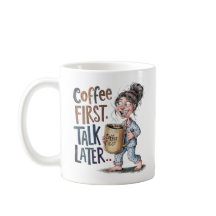 Café Primeiro Conversar Depois Mulher Engraçada Mo