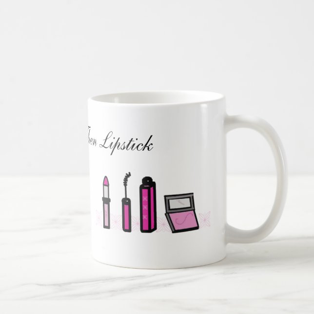 Caneca De Café Café Primeiro Depois Lábios (Direita)