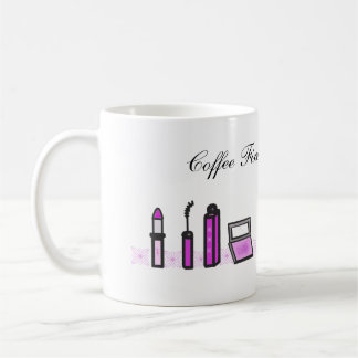 Caneca De Café Café Primeiro Depois Lábios Roxos