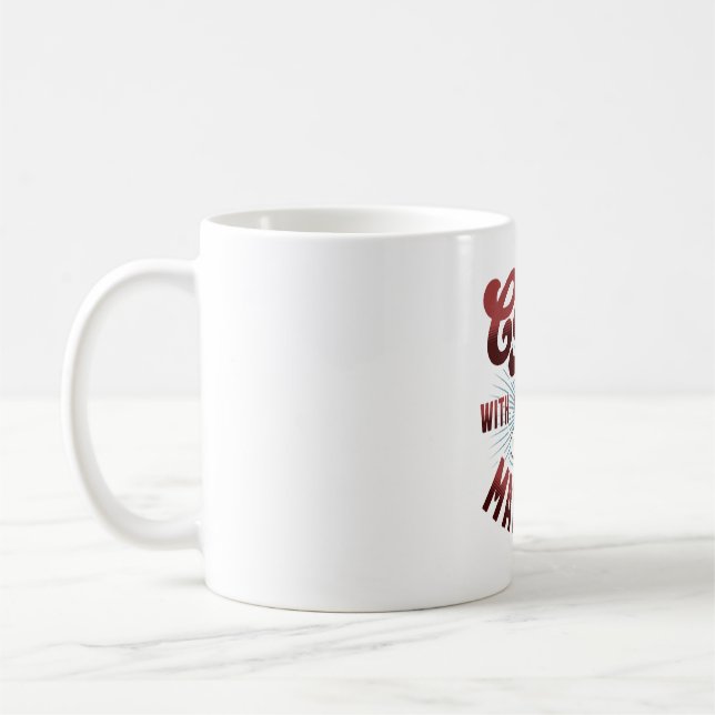 Caneca De Café café quebrado com malinois belgas, engraçado (Esquerda)