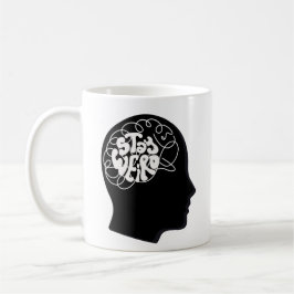 Caneca De Café Café Redemoinho Cerebral com Conceito "Fique Estra
