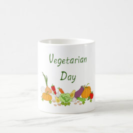 Caneca De Café Café Romântico Minimalista do Dia da Vegetação Cur