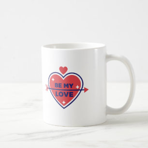 Caneca De Café Café Romântico "Seja meu amor"