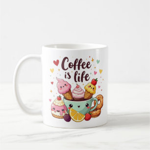 Caneca De Café café simples é vida Destinada a crianças