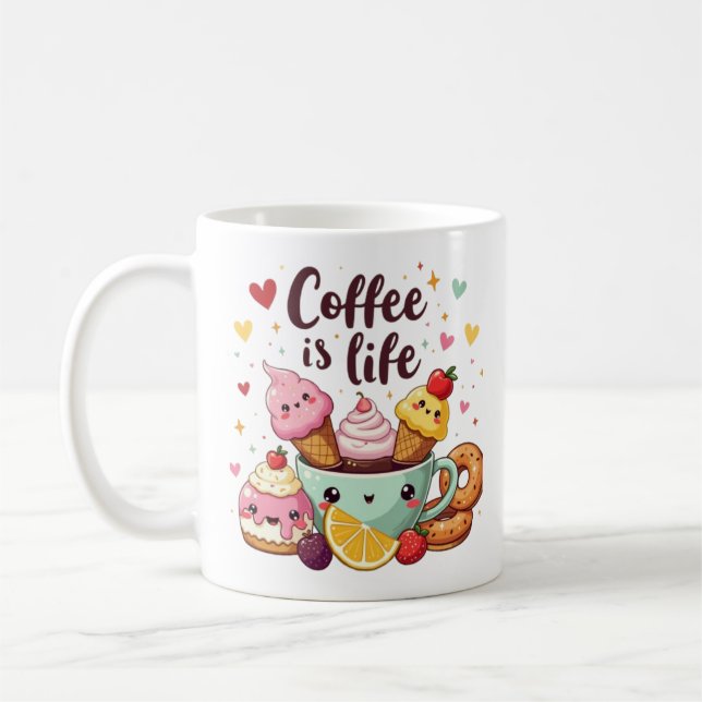 Caneca De Café café simples é vida Destinada a crianças (Esquerda)