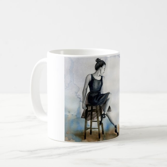 Caneca De Café Café Tea Hot Cocoa Dançarina Balé Ballerina Mug (Frente Esquerda)