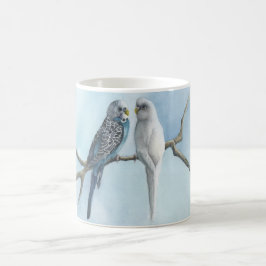 Caneca De Café Café Tea Hot Cocoa Mug Parakeets Budgeting