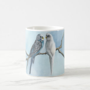 Caneca De Café Café Tea Hot Cocoa Mug Parakeets Budgeting