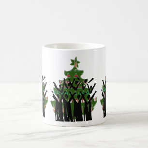 Caneca De Café Café Tea Mug Christmas Cantores de Carol Gospel