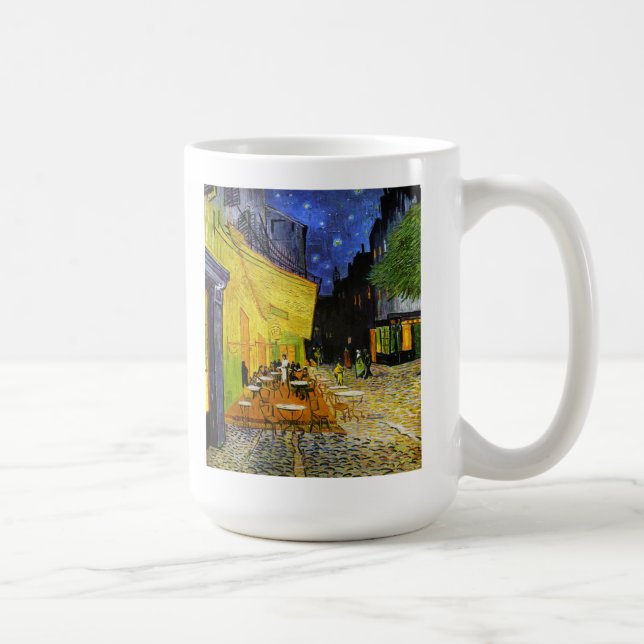 Caneca De Café Cafe Terrace at Night (Direita)