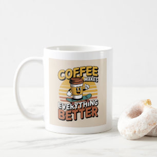 Caneca De Café Café Torna Tudo Melhor