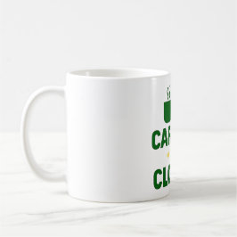 Caneca De Café Café & Trevos – Amante de Café Irlandês