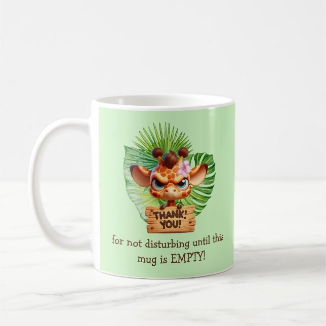 Caneca De Café Café Tropical Engraçado - Personalizável (Esquerda)