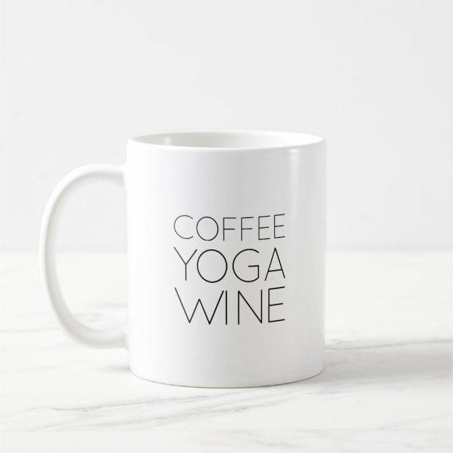 Caneca De Café Café Yoga Wine (Esquerda)