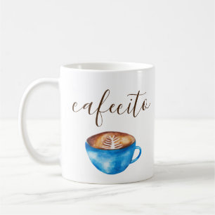 Caneca De Café Cafecito Café Mug Cubano Espresso Watercolor