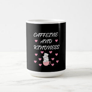 CANECA DE CAFÉ CAFEÍNA E AMANTES DE GATOS DE GENTILEZA AMANTES DE