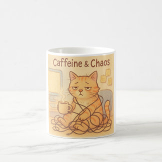 Caneca de Café Cafeína e Caos