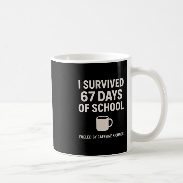 Caneca De Café Cafeína E Caos Divertido Professor Aluno 6-7 Meme  (Direita)