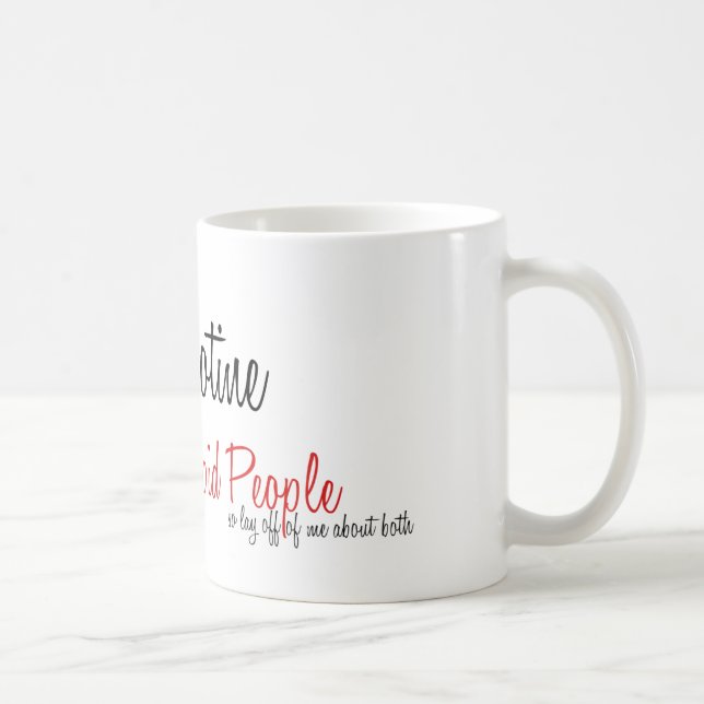 Caneca De Café Cafeína e nicotina (Direita)