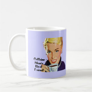 Caneca De Café Cafeína - melhor amigo da mãe