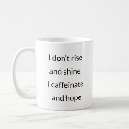 Caneca De Café Cafeinato e Esperança - Hilário Office Mug