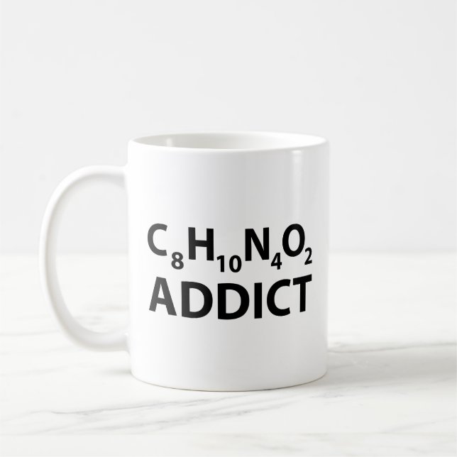 Caneca De Café Cafeine Addict Coffee Mug (Esquerda)
